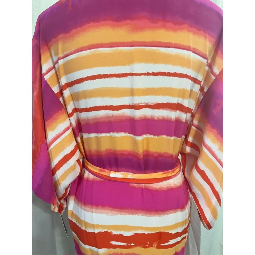 Natori womens Nikko Wrap,Pink Sz Small NWT - Picture 9 of 13